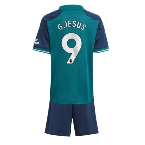 Arsenal Gabriel Jesus #9 Replica Third Stadium Kit for Kids 2023-24 Short Sleeve (+ pants)